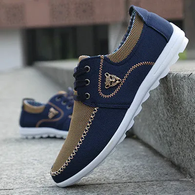 Best Flat Foot Running Shoes 2017 New Summer Brand Canvas Casual Men's Casual Shoes Matching Light Flat Shoes Men Comfortable Boat Shoes Plus Size 39-46