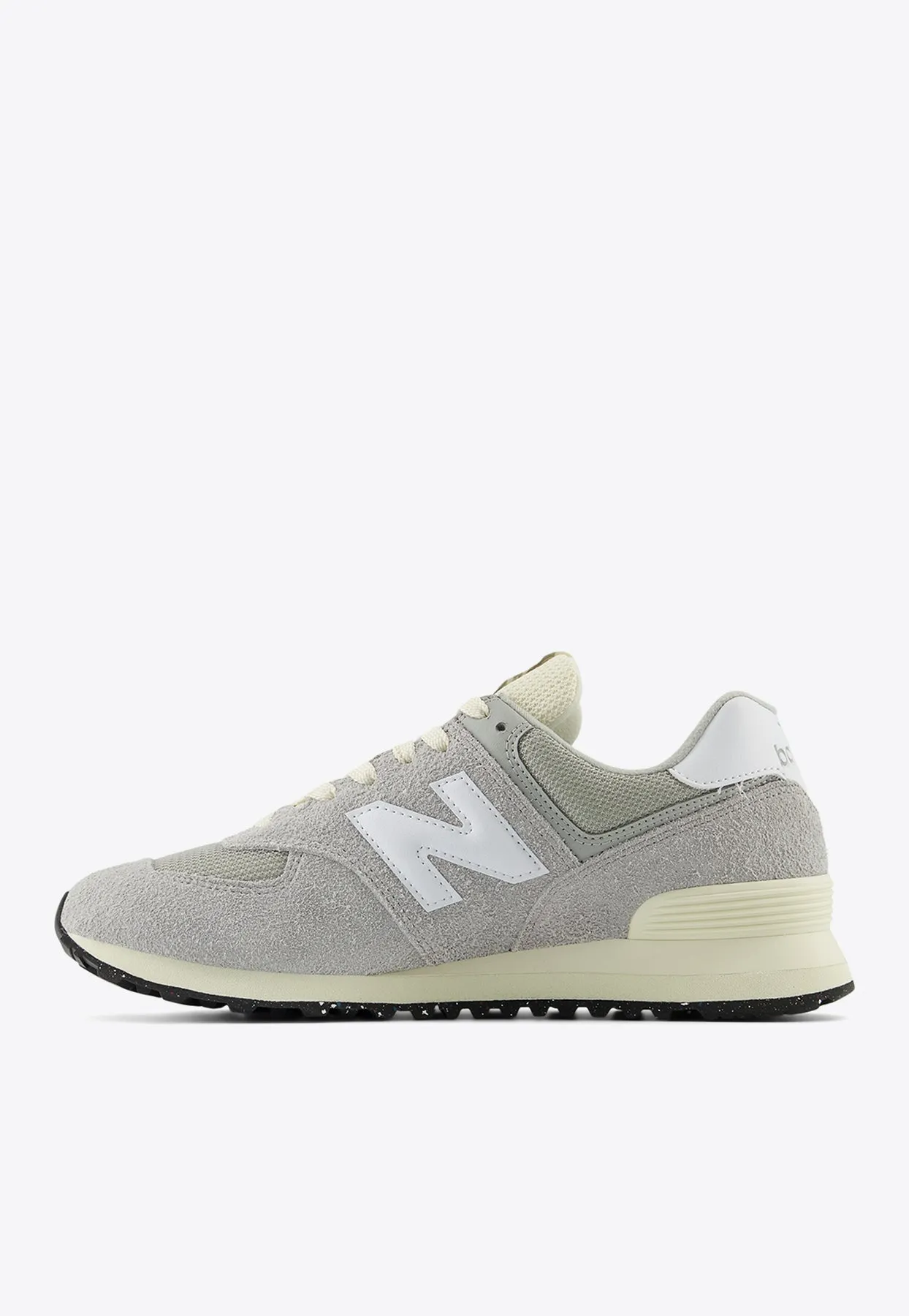 New Balance High Top Baseball Cleats 574 Low-Top Sneakers in Concrete with White