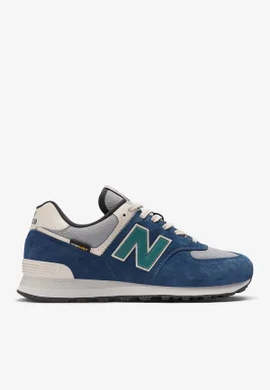 New Balance 1906r Moonbeam 574 Low-Top Sneakers in NB Navy with Slate Grey and New Spruce