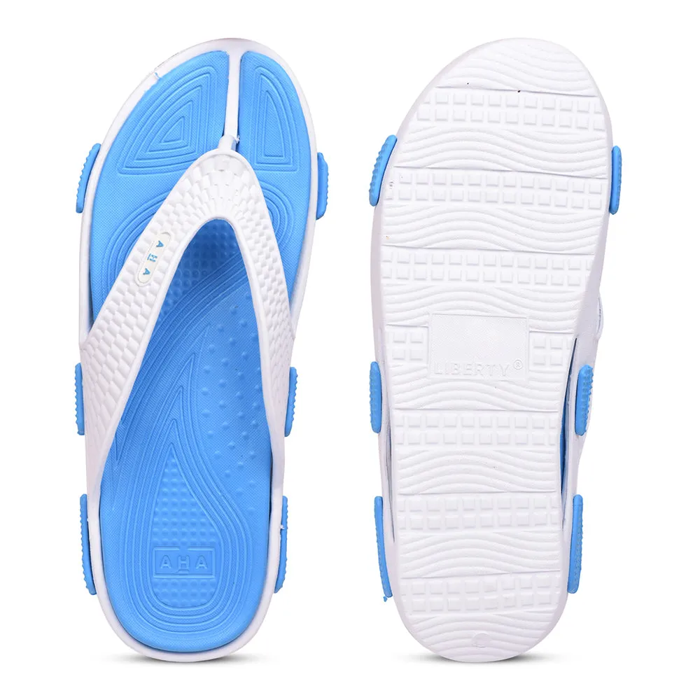 A-HA Casual Sky Blue Slipper For Men SHOKER-M10 By Liberty Walmart Platform Slippers