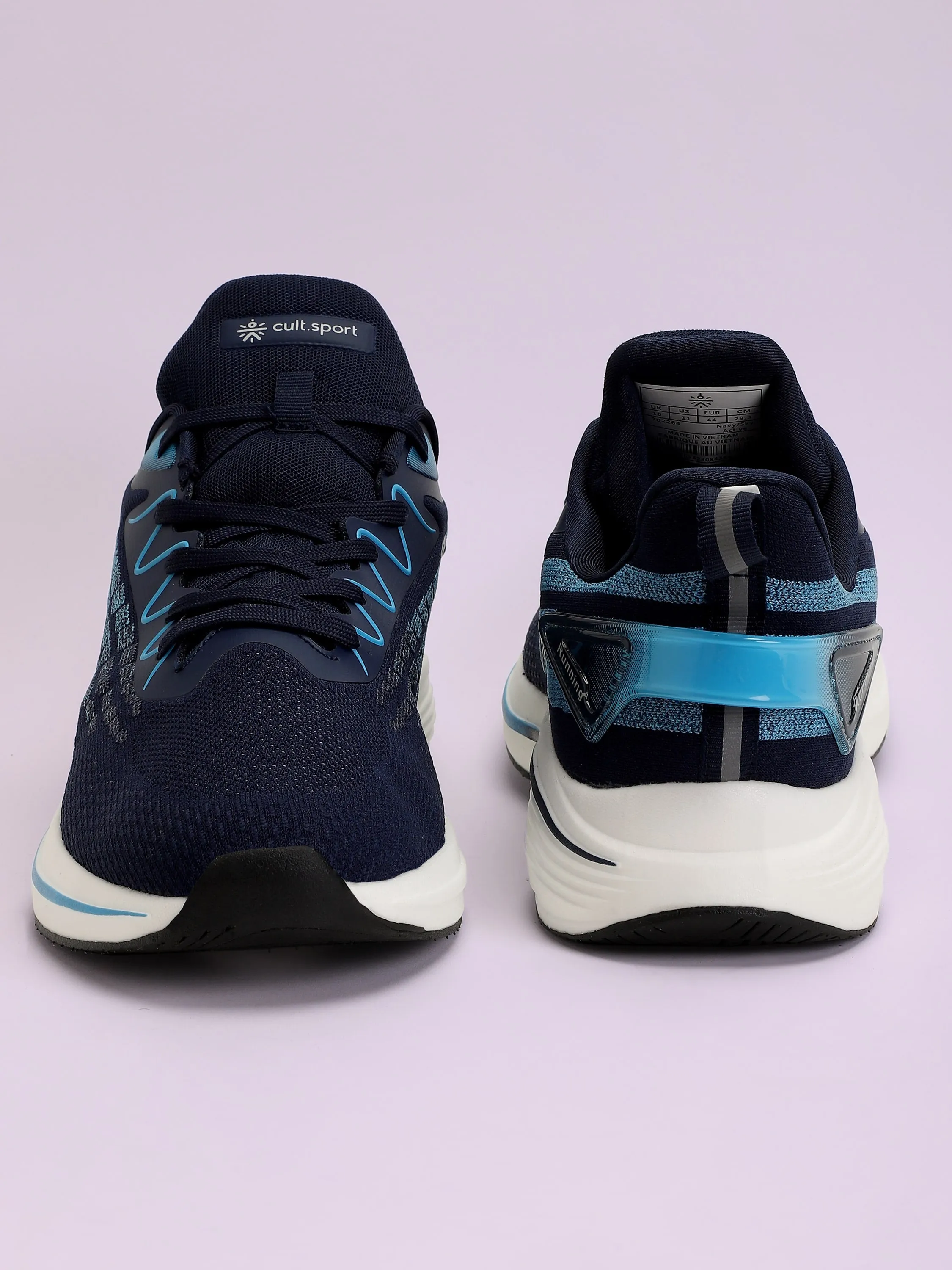 Active Men Running Shoes - Navy Blue Athletics Running Spike Shoes