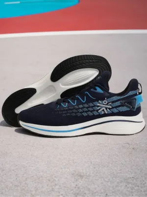 Best Shoes For Running With Wide Feet Active Men Running Shoes - Navy Blue