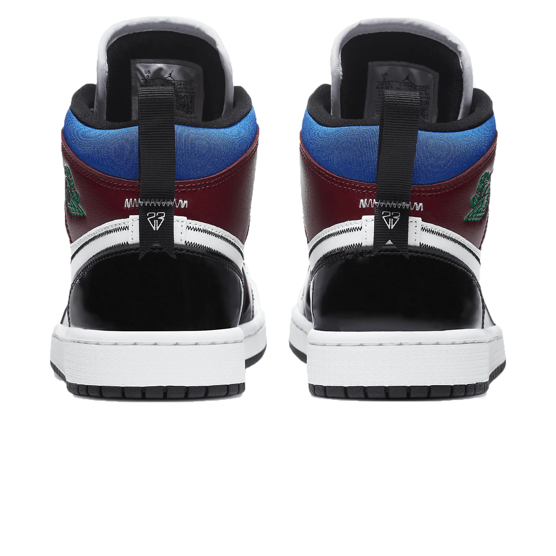 Air Jordan 1 Mid SE Wmns 'Multi-Color' Asics Wrestling Shoes Velcro