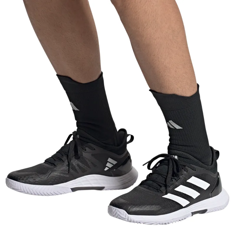 Adidas Club Shoes Adidas Adizero Ubersonic 4.1 Mens Tennis Shoes - Core Black / White / Grey Four