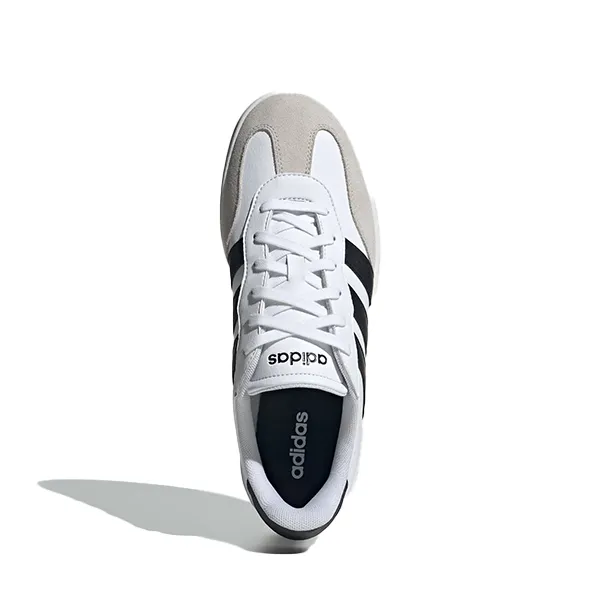 ADIDAS BARREDA LIFESTYLE SHOES FOR MEN, WHITE&BLACK&GREY Adidas Shoes Soccer