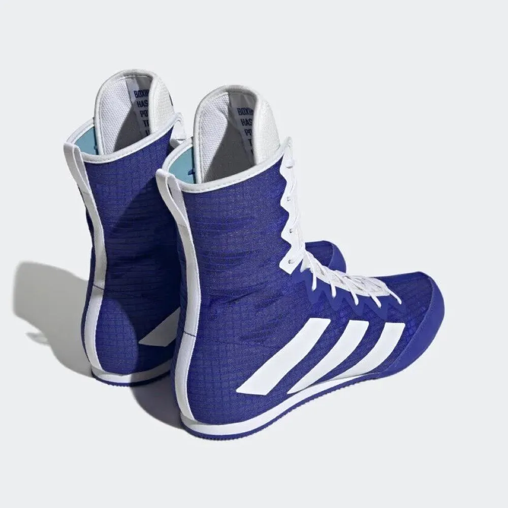 Adidas Shoes Pronation Adidas Box Hog 4 Boxing Boots - Navy Blue/White