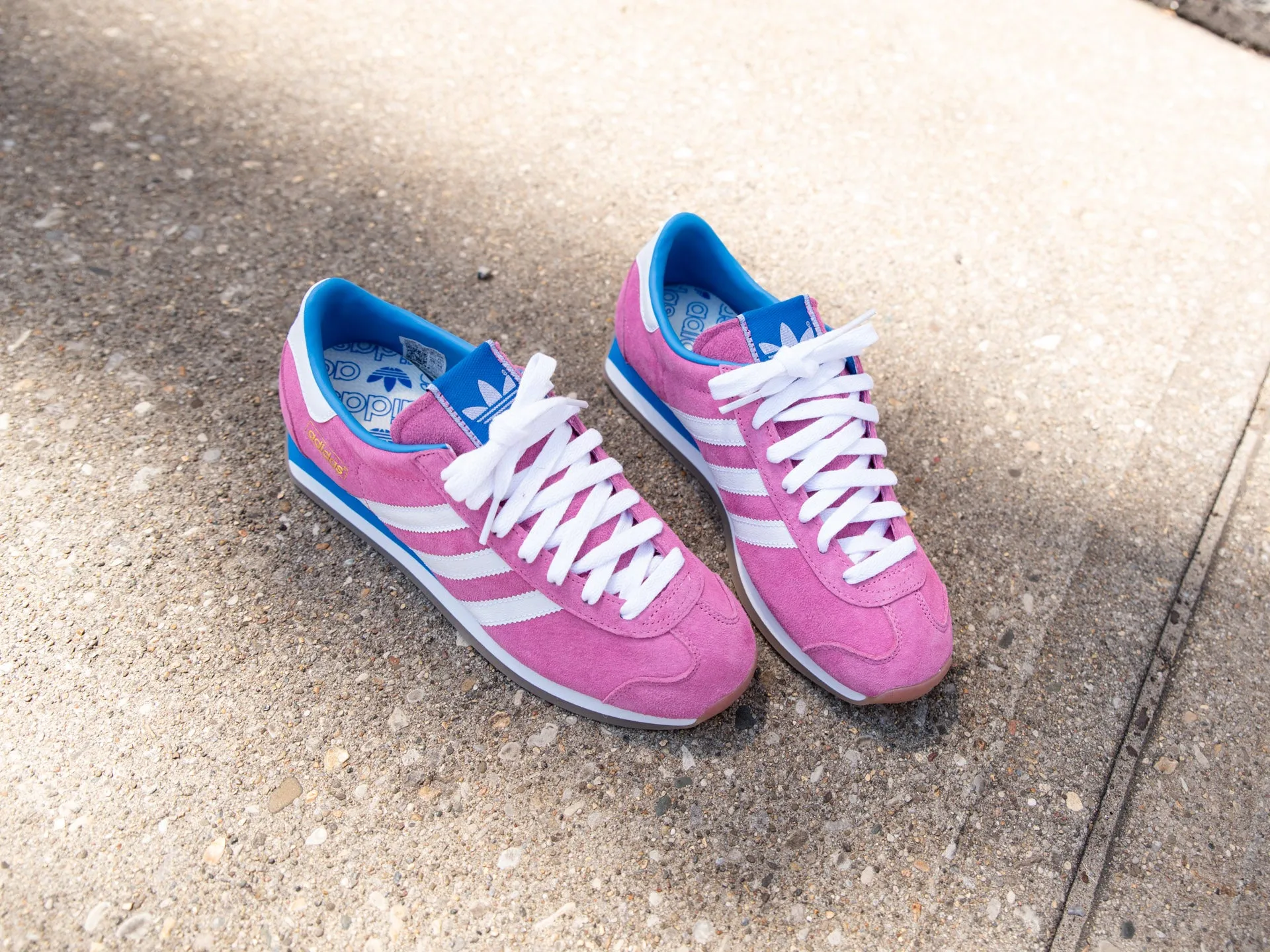Adidas Country Japan 'Pink Fusion/Bright Blue' Adidas Gold Soccer Shoes