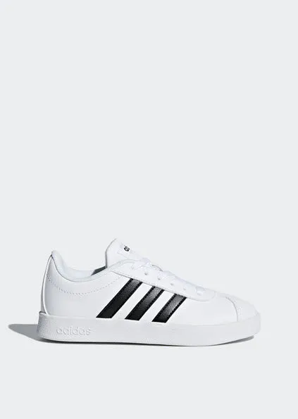 Adidas VL Court 2.0 Kids Shoes White/Black DB1831 Adidas Sneaker Shoes