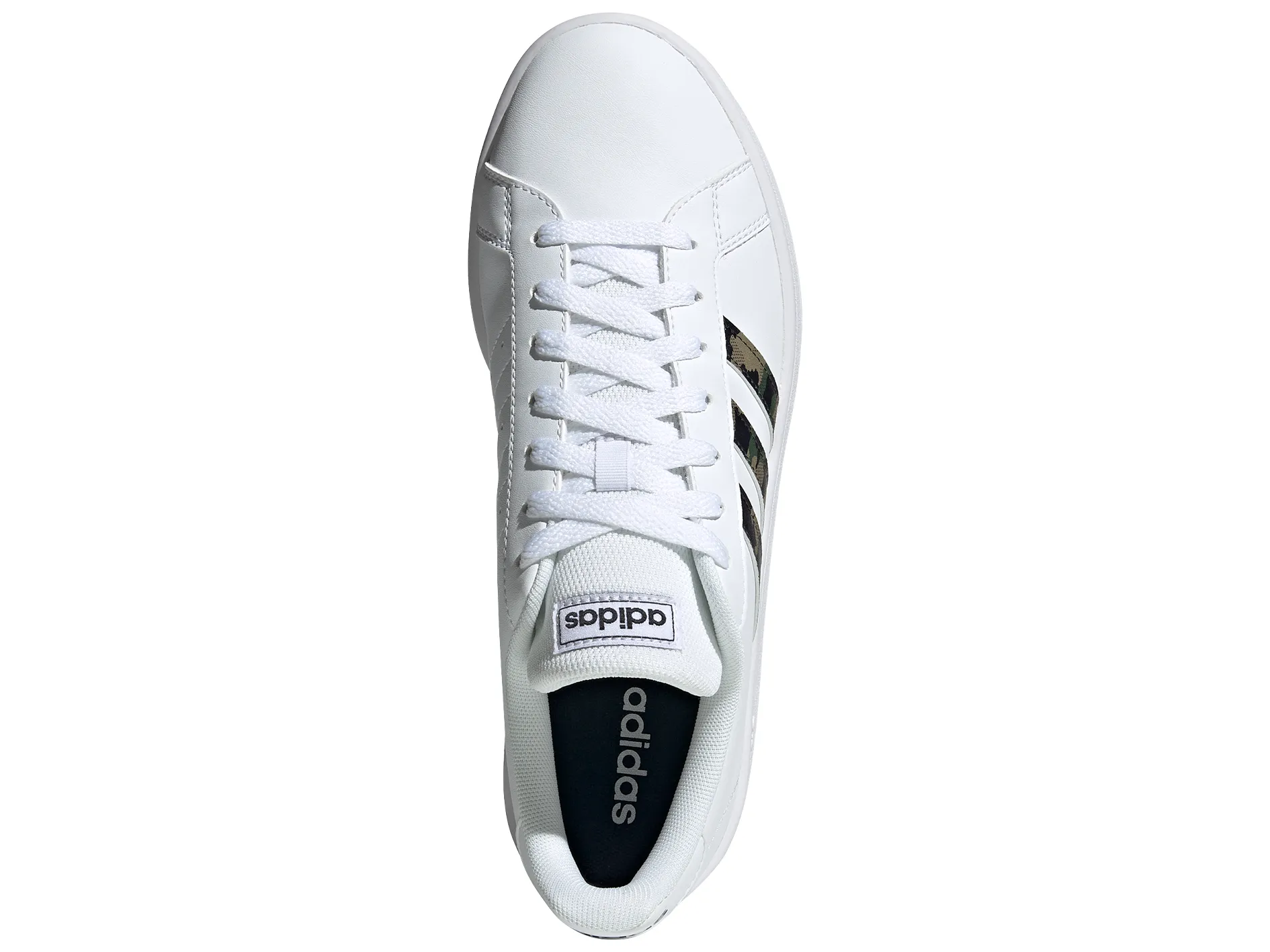 Adidas Mens Grand Court Base <br> GY3698 White Adidas Shoes