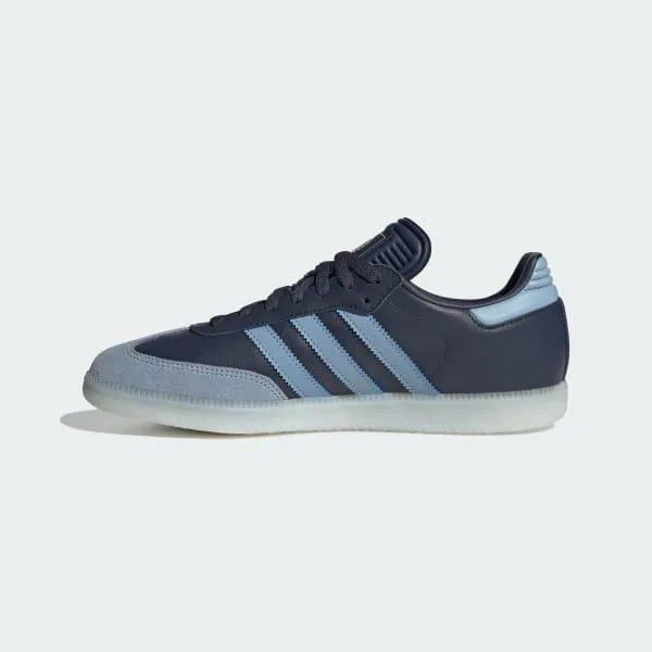 Adidas Men's Samba Argentina Indoor Soccer Shoes - Shadow Navy / Ambient Sky / Gold Metallic Nba Adidas Basketball Shoes