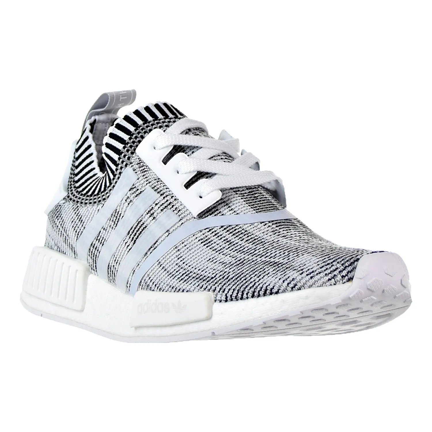 Adidas NMD_R1 PK Men's Shoes White/White/Black Adidas Running Shoes New