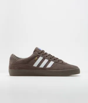 Adidas Puig Indoor Shoes - Brown / FTWR White / Bluebird Jesse Owens Adidas Shoes