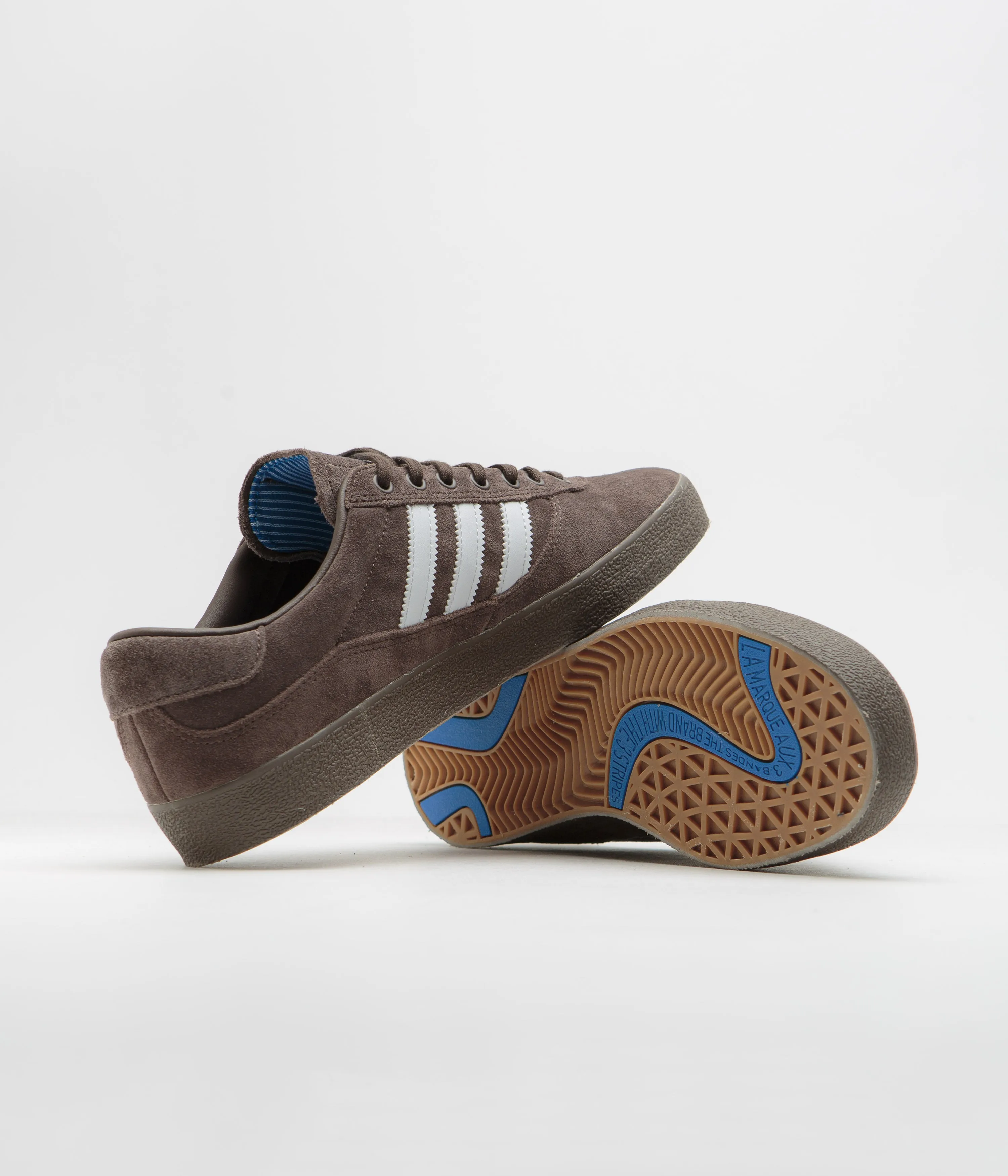 Adidas Puig Indoor Shoes - Brown / FTWR White / Bluebird Adidas 2014 Shoes