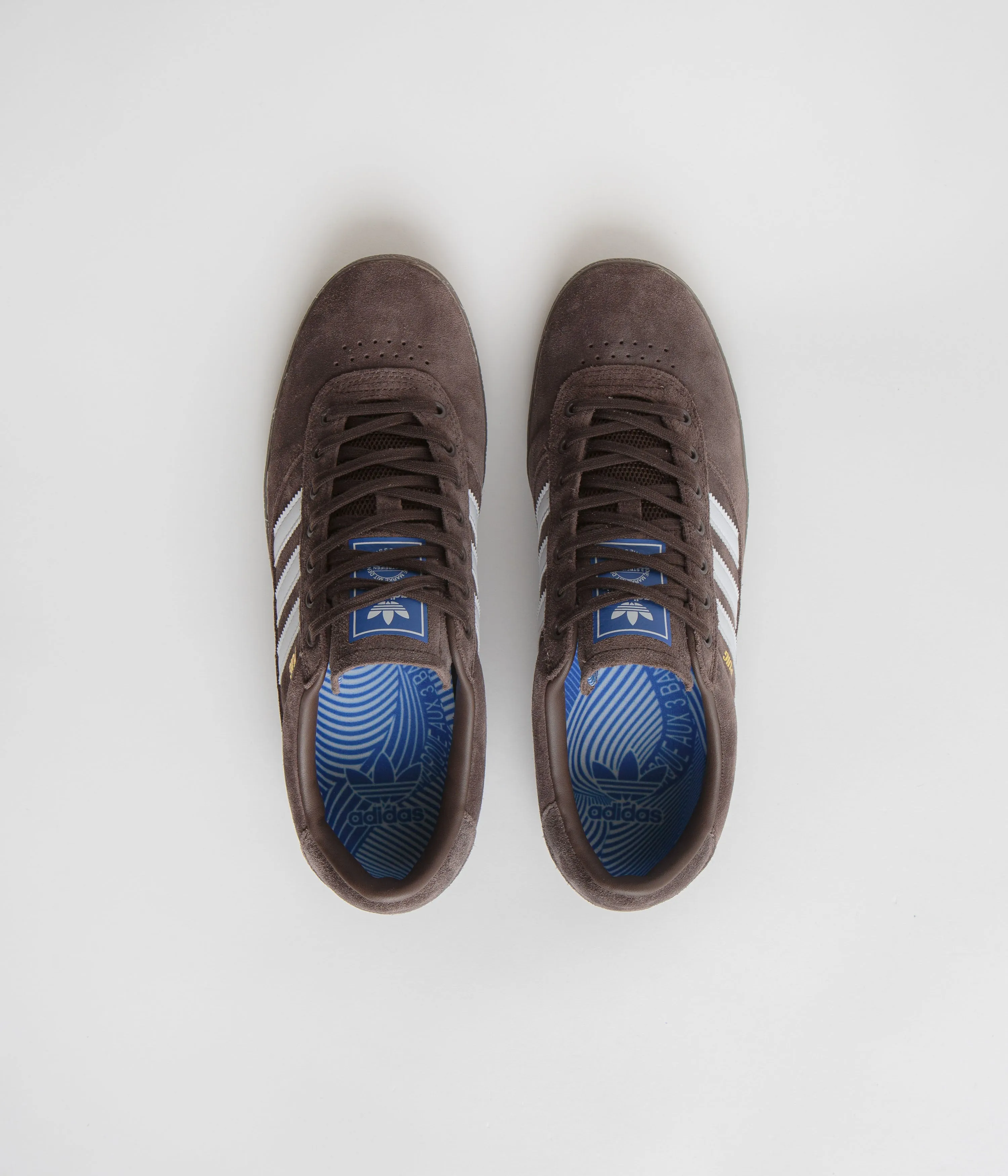 Adidas Puig Indoor Shoes - Brown / FTWR White / Bluebird Shoes Adidas Adizero