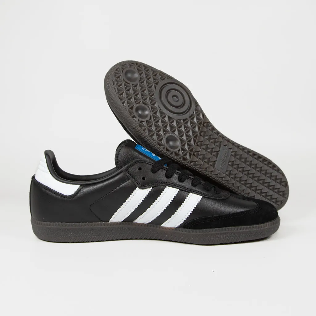 Adidas Sprint Shoes Adidas Skateboarding - Samba ADV Shoes - Core Black / Footwear White / Gold Metallic