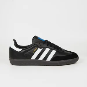 Adidas Skateboarding - Samba ADV Shoes - Core Black / Footwear White / Gold Metallic Adidas Jeremy Scott Shoes