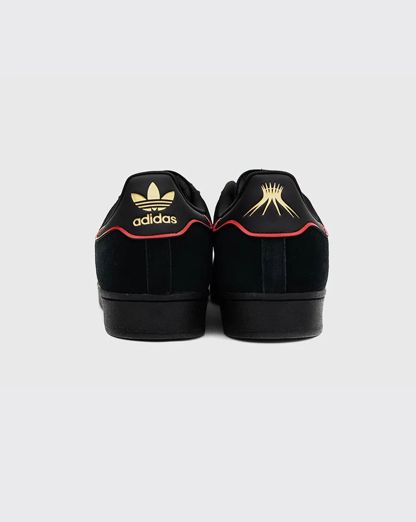 Adidas Superstar ADV x Felipe Gustavo Shoe - Black/Scarlet/Gold Adidas Marathon Running Shoes