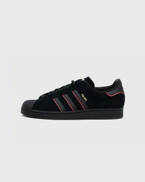 Animal Print Adidas Shoes Adidas Superstar ADV x Felipe Gustavo Shoe - Black/Scarlet/Gold