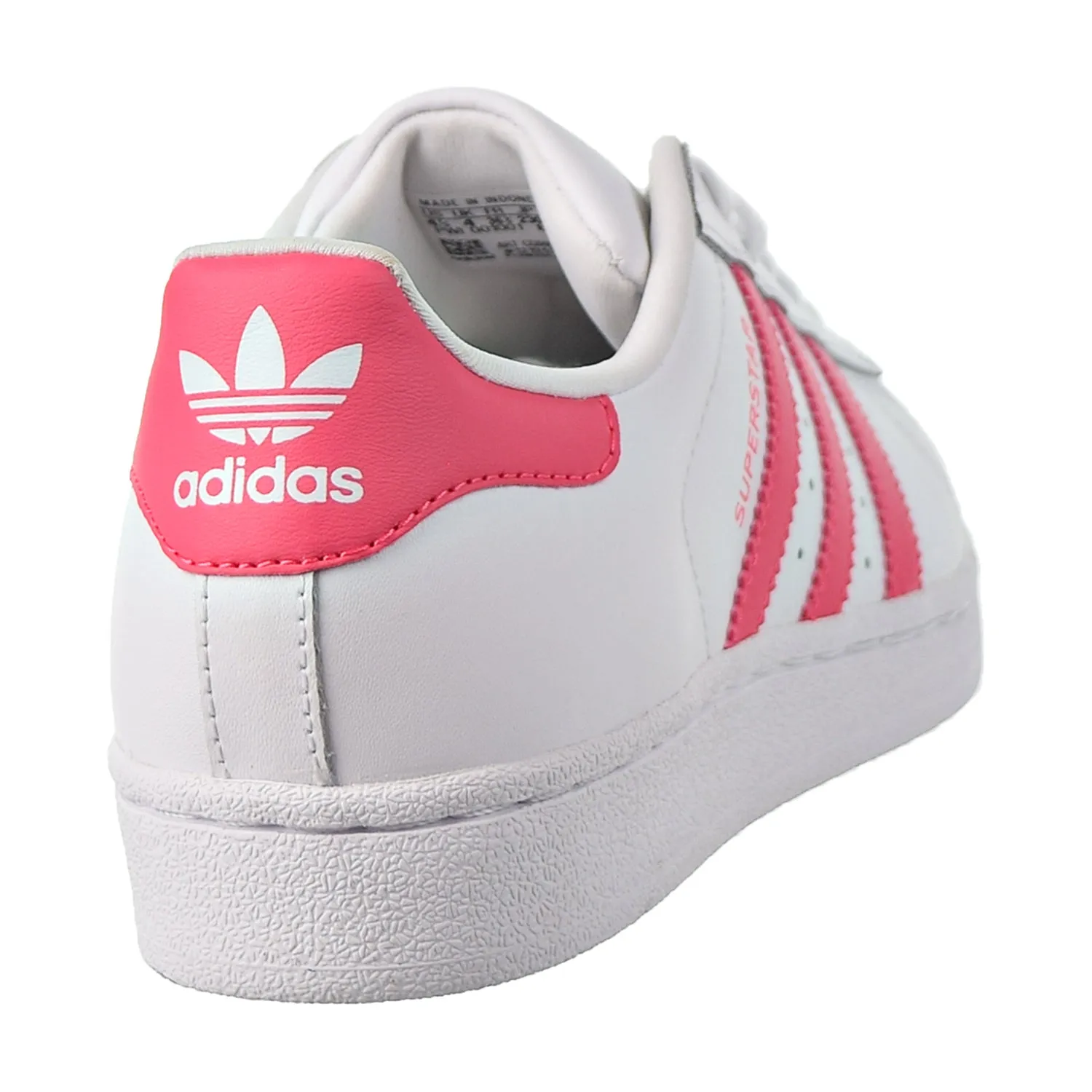 Adidas Superstar J Big Kids Shoes Footwear White/Real Pink/Real Pink Kith Shoes Adidas