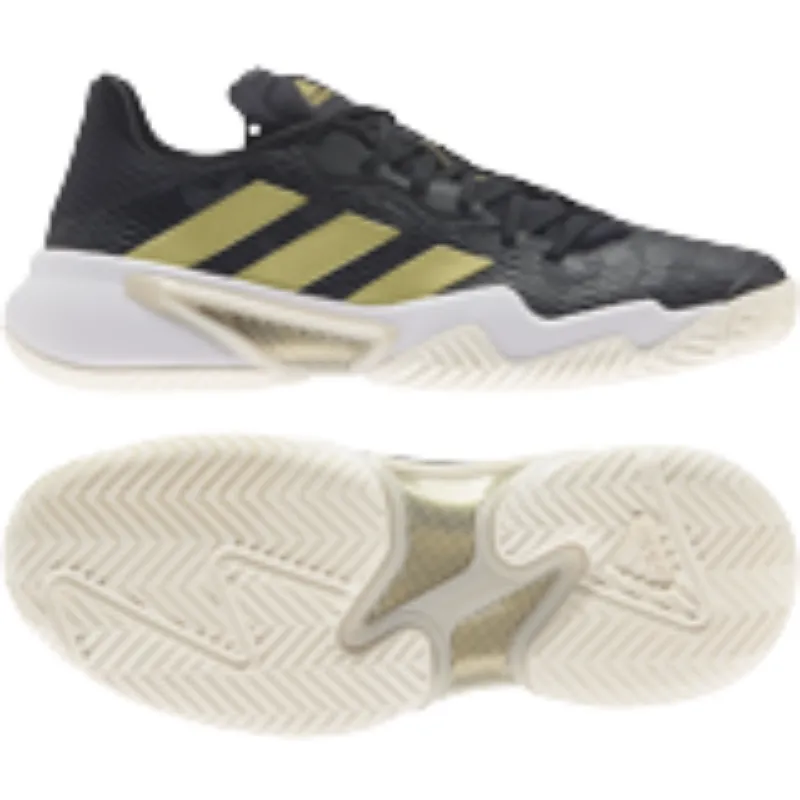 Adidas Terrex Hiking Shoes Waterproof Adidas Womens Barricade Tennis Shoes - Core Black/Gold/Carbon