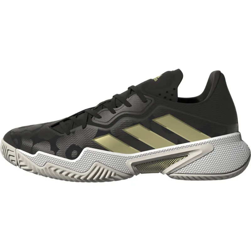 Cutest Adidas Shoes Adidas Womens Barricade Tennis Shoes - Core Black/Gold/Carbon