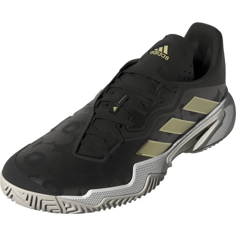 Adidas Race Shoe Adidas Womens Barricade Tennis Shoes - Core Black/Gold/Carbon