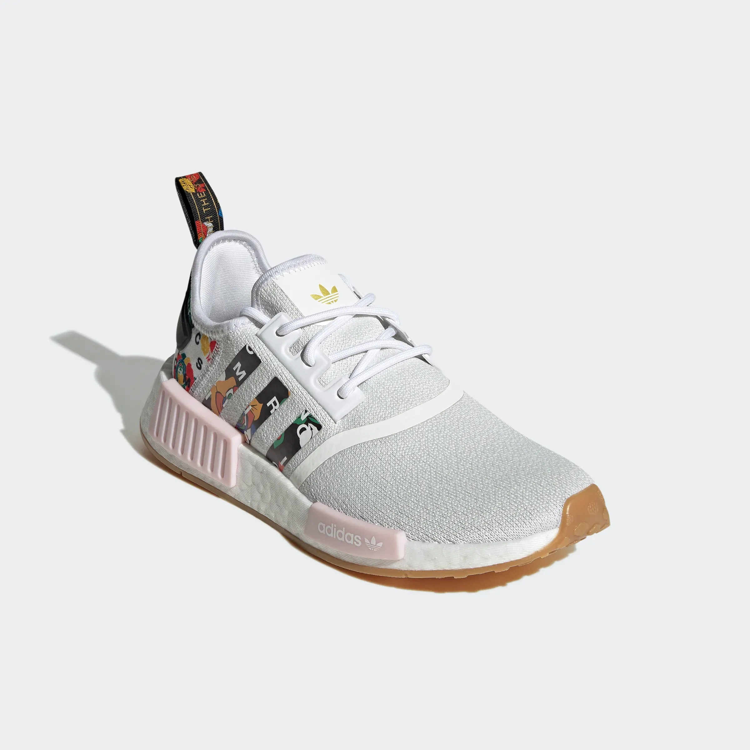Adidas Casual Tennis Shoes Adidas Women's Rich Mnisi NMD R1 Shoes - Cloud White / Clear Pink