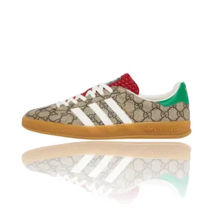 Adidas Training Shoe Adidas x Gucci Gazelle Indoor Beige Monogramm GG
