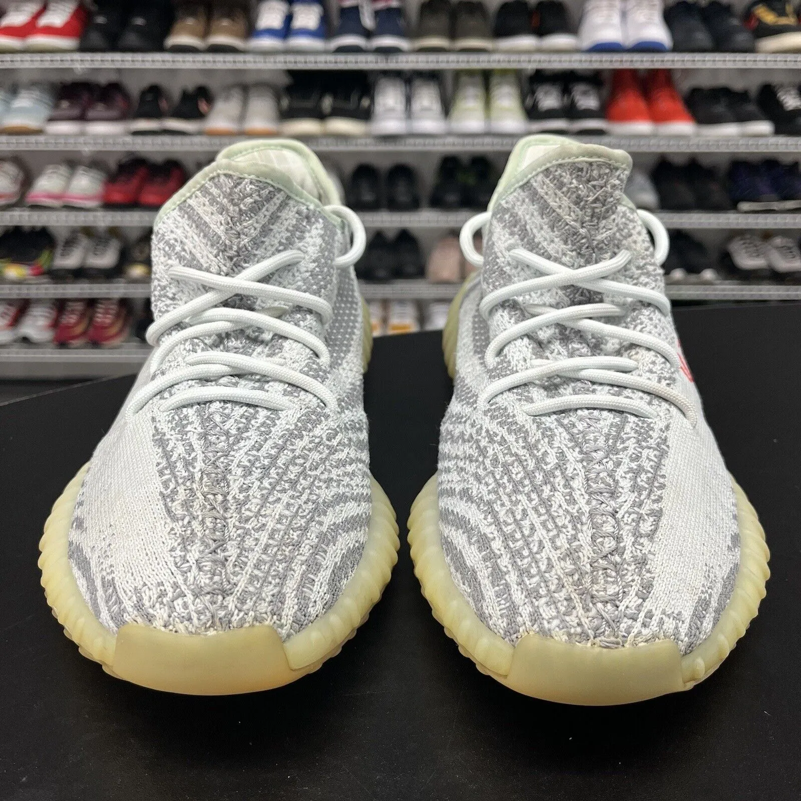 Adidas Shoes For Nurses Adidas Yeezy Boost 350 V2 Blue Tint B37571 Men's Size 10 No Insoles