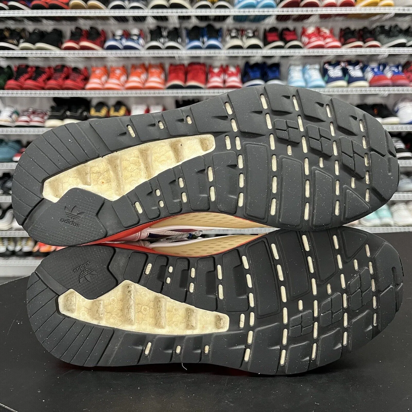 Adidas Defiant Speed Tennis Shoe Adidas ZX 2K Boost (FV9996) "Cloud White/Solar Red/Blue" Men's Size 9.5