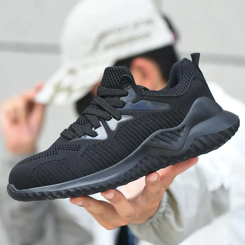 Fashion Safety Shoes Pull-on Work Boots Waterproof