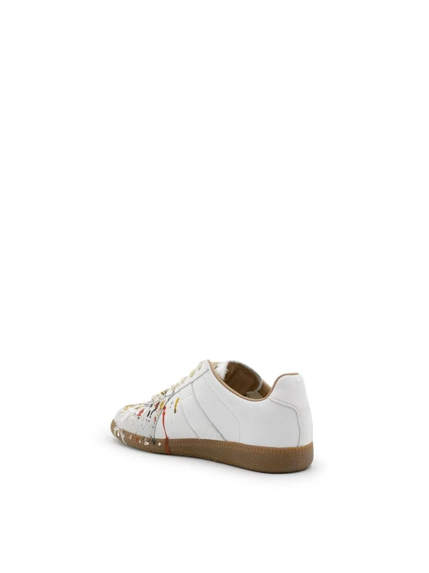 Replica Paint Drop Sneakers in White Non Slip Work Sneakers