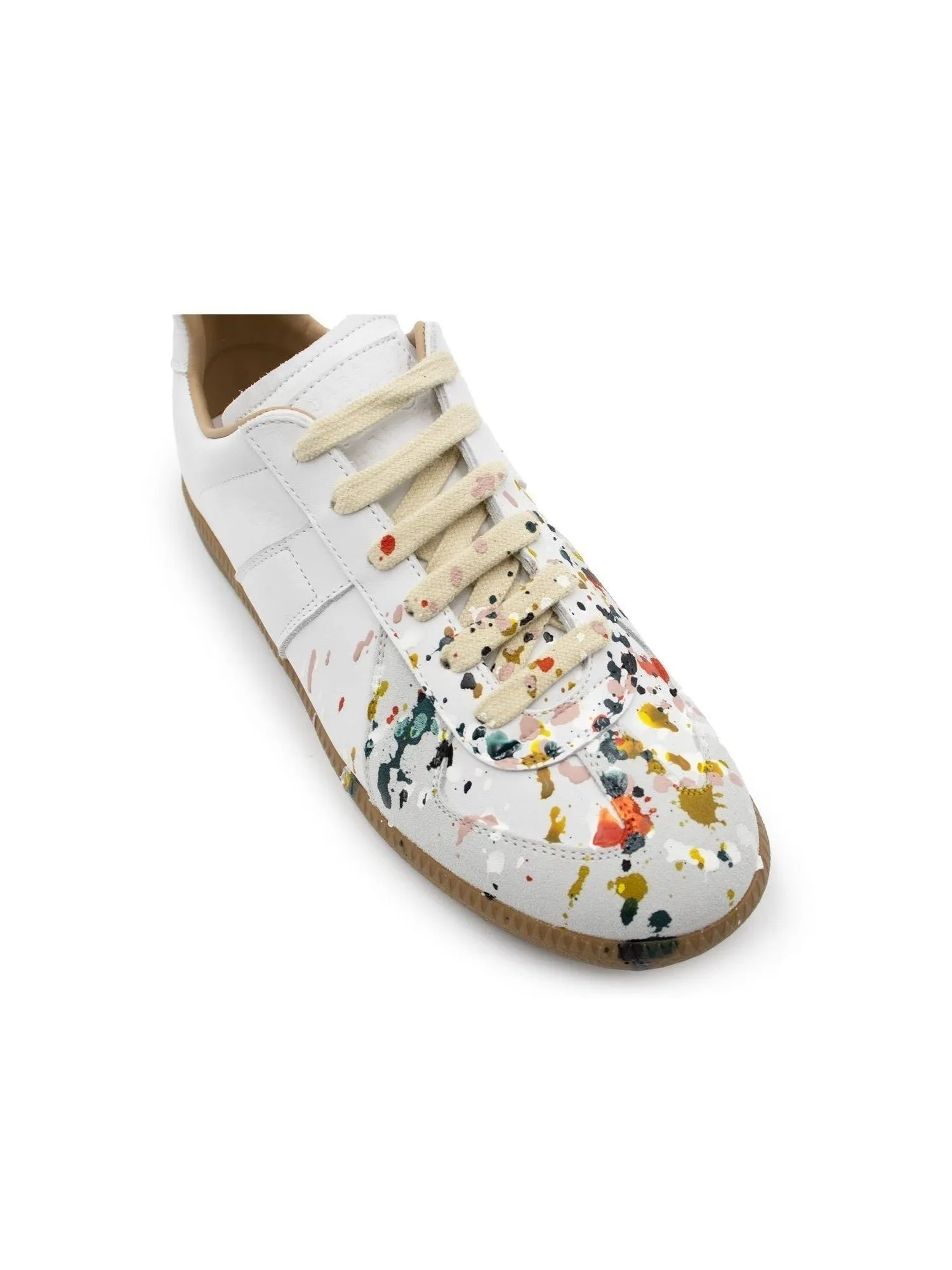 Sneakers Workout Replica Paint Drop Sneakers in White