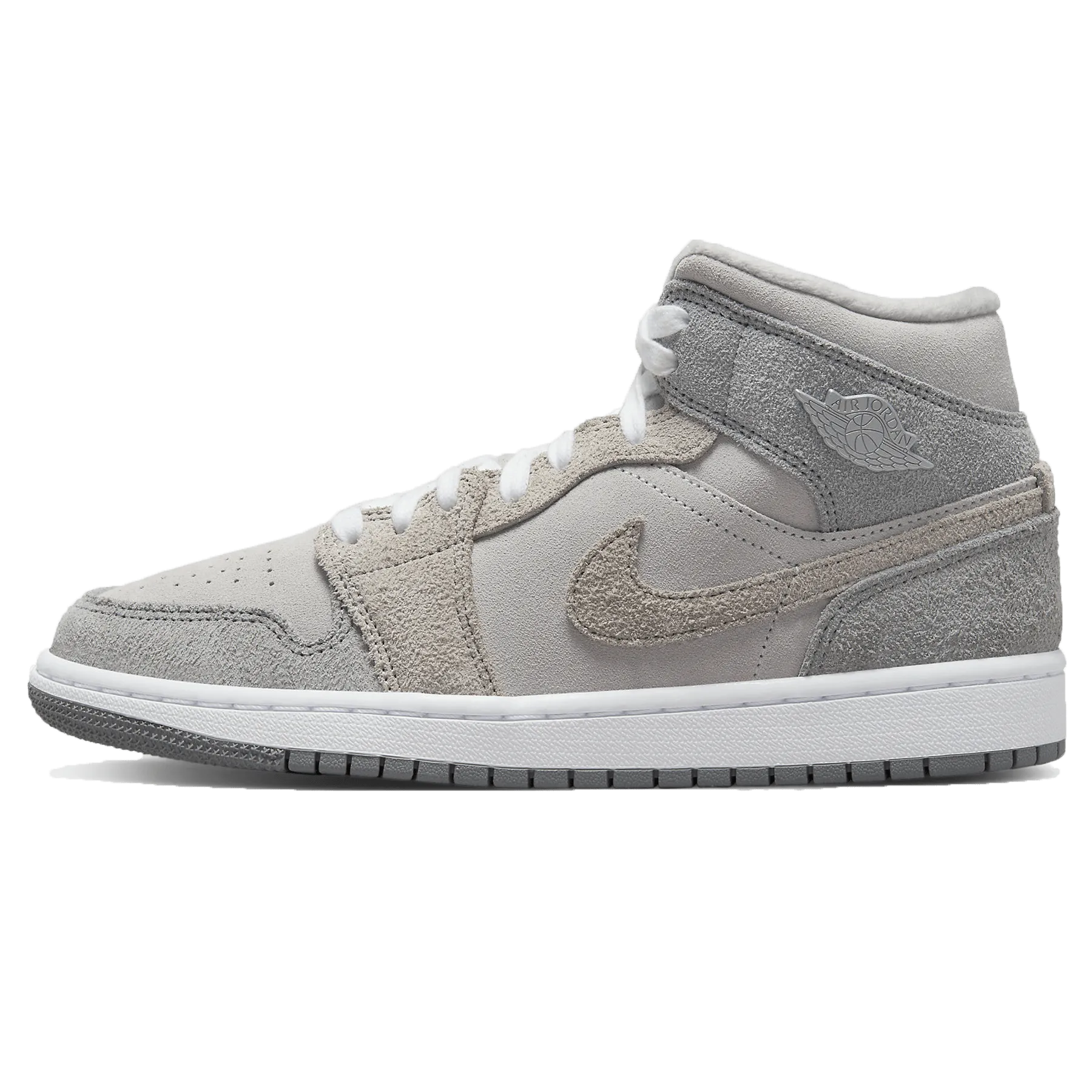 Air Jordan 1 Mid SE Wmns 'Particle Grey' Asics 25 Running Shoes
