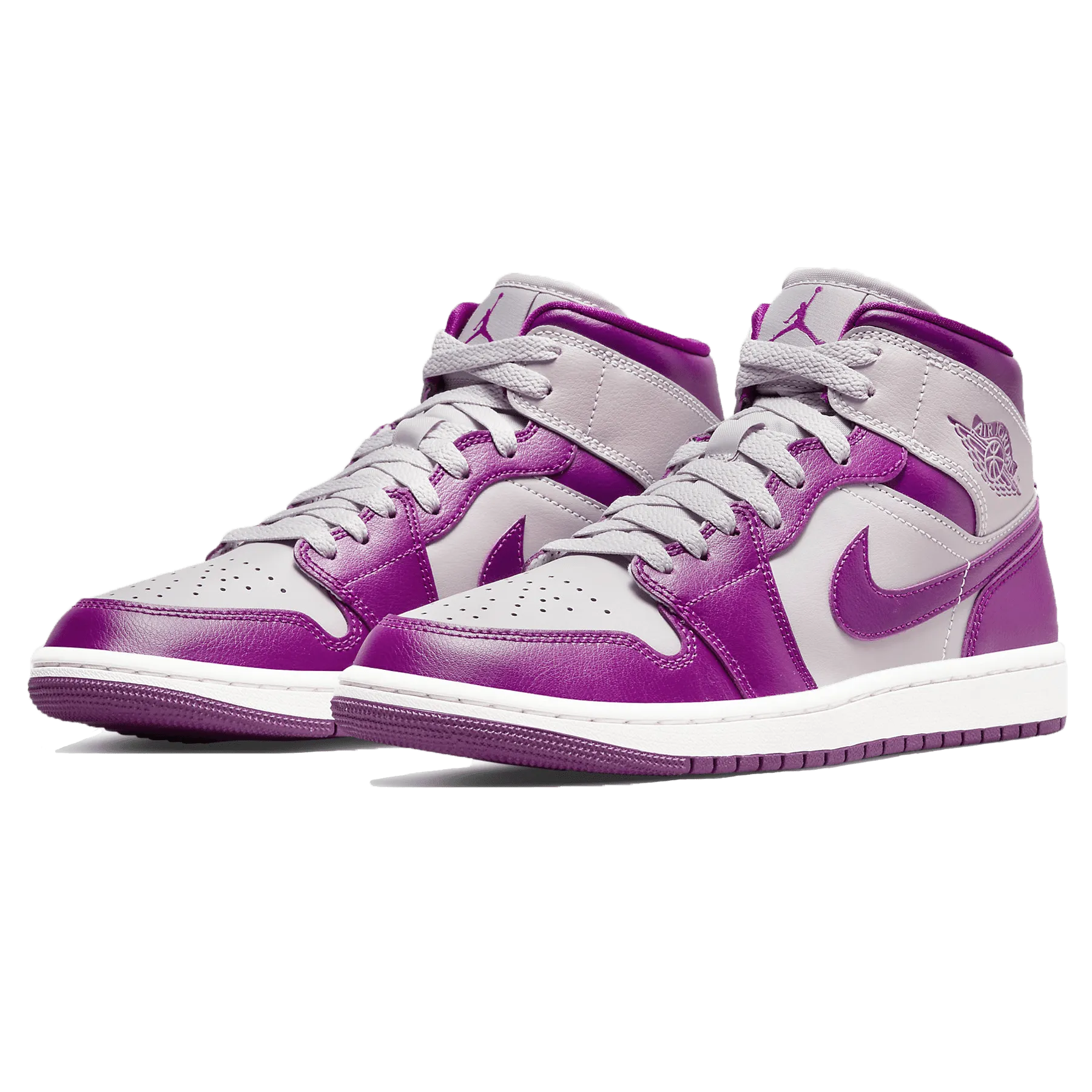 Air Jordan 1 Mid Wmns Magenta Asics Anniversary Shoes