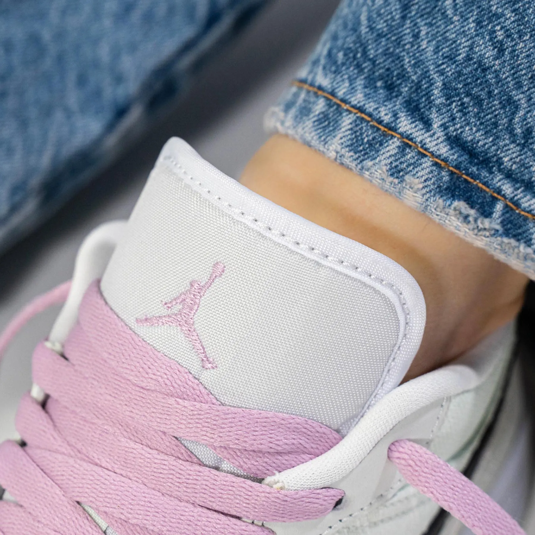 Air Jordan 1 Wmns Low SE 'Barely Green' Asics Neon Tennis Shoes