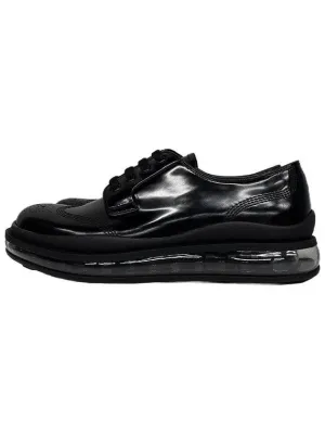 Flat Shoes Wide Feet Air Lace-Up Oxford Shoes Black