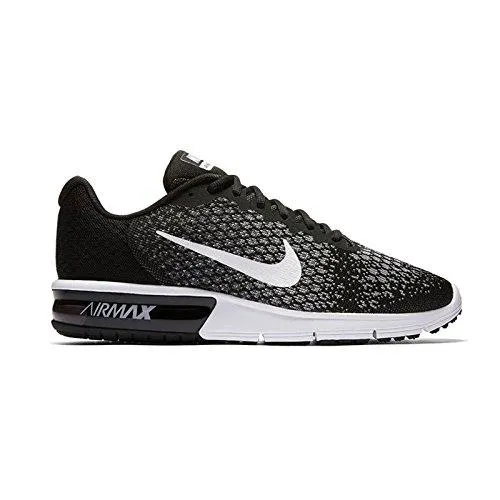 Air Max Sequent 2 Running Shoes Black/White/Dark Grey/Wolf Grey 9.5 DM Us Asics Shoes Plantar Fasciitis