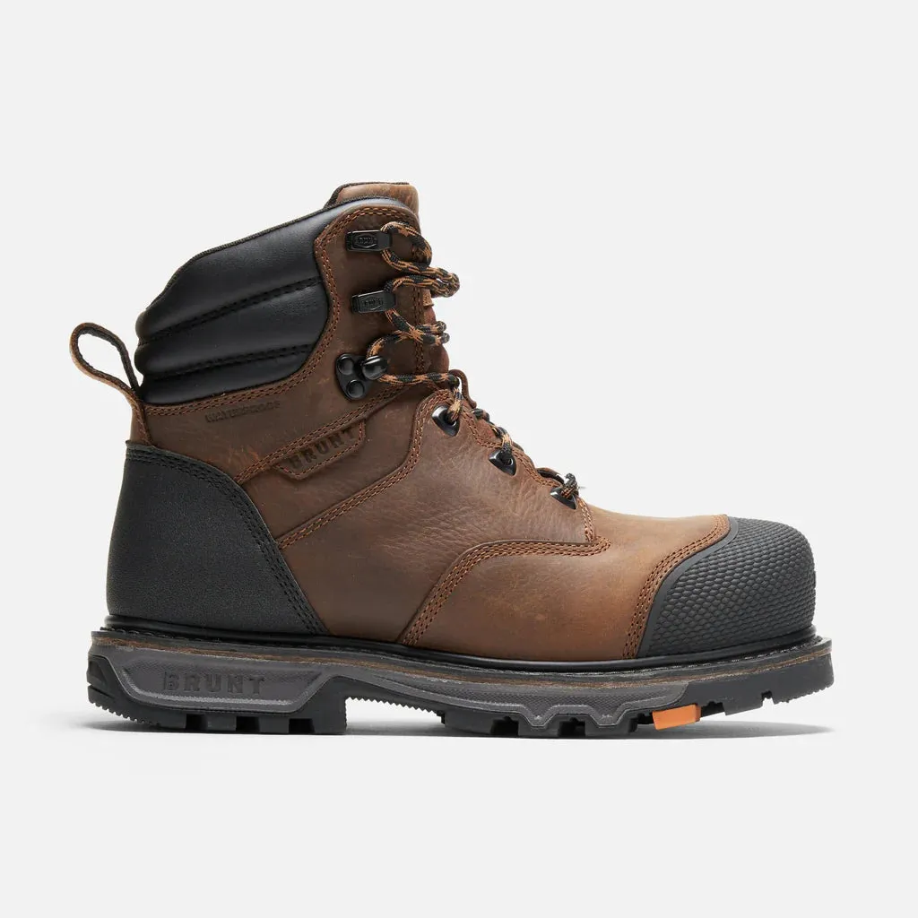 Brunt The Mulder Welted Toe (Comp Toe) 6" Waterproof Work Boot Men's Best Work Boots 2023