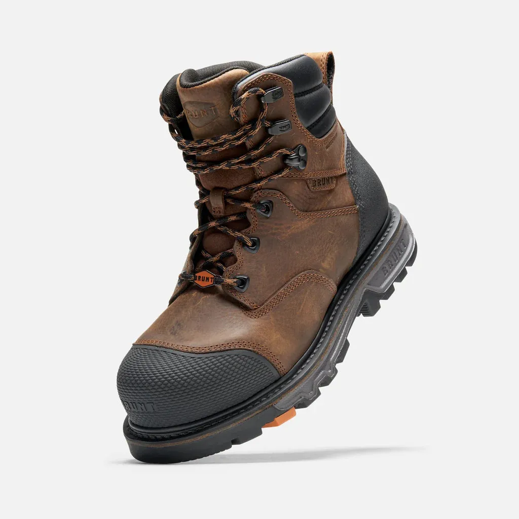 Brunt The Mulder Welted Toe (Comp Toe) 6" Waterproof Work Boot Men's Best Work Boots For Everyday Wear