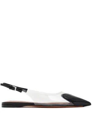 Wide Ballet Flat Shoes Alaia Flat shoes Black