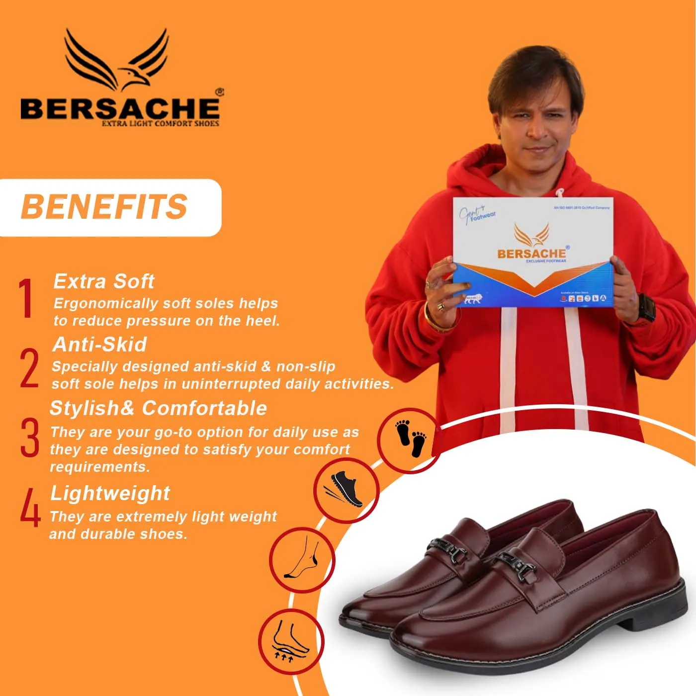 Bersache Sneaker, Loafers ,Casual with extra comfort snearkers for men (Brown) Snakeskin Slippers