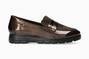 Carima - Bronze Slip On Snakeskin Sneakers
