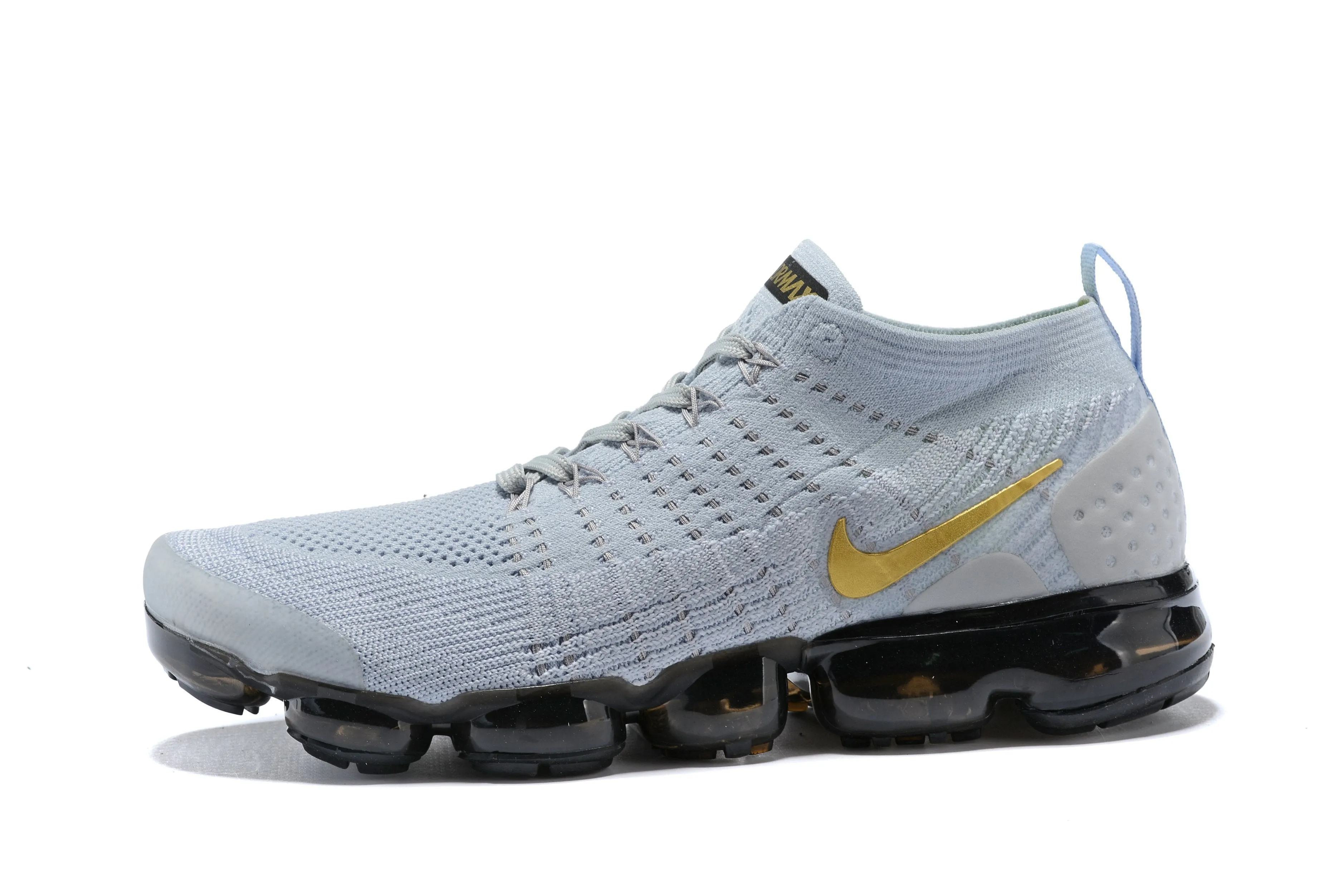 Coach Sneakers Nike Air Vapormax Flyknit 2 Grey Gold Shoes Sneakers Men Sale Size US 7-11