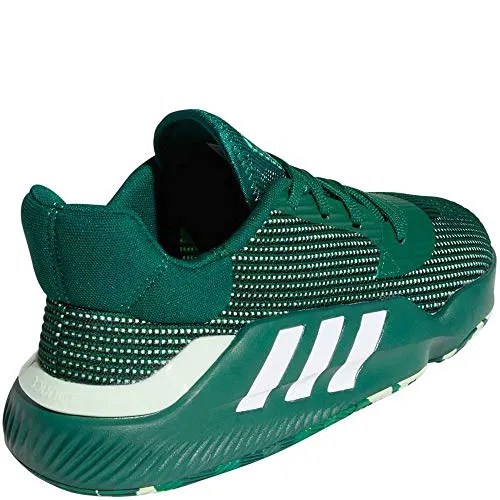 adidas Pro Bounce 2019 Low Shoe - Men's Basketball Dark Green/White/Glow Green Adidas Avacourt Tennis Shoes