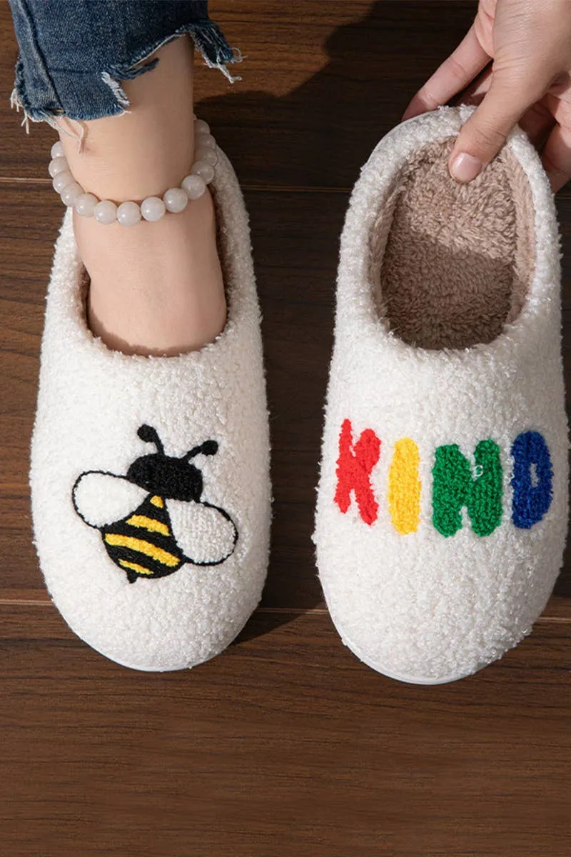 Felt Soled Slippers Cute novelty soft plush cozy slippers (size L/XL)