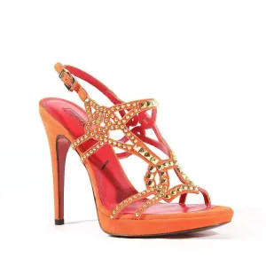 Cesare Paciotti Women's Designer Shoes Red High-Heel Platform Sandals (CPW549) Best Sandals For Pregnancy