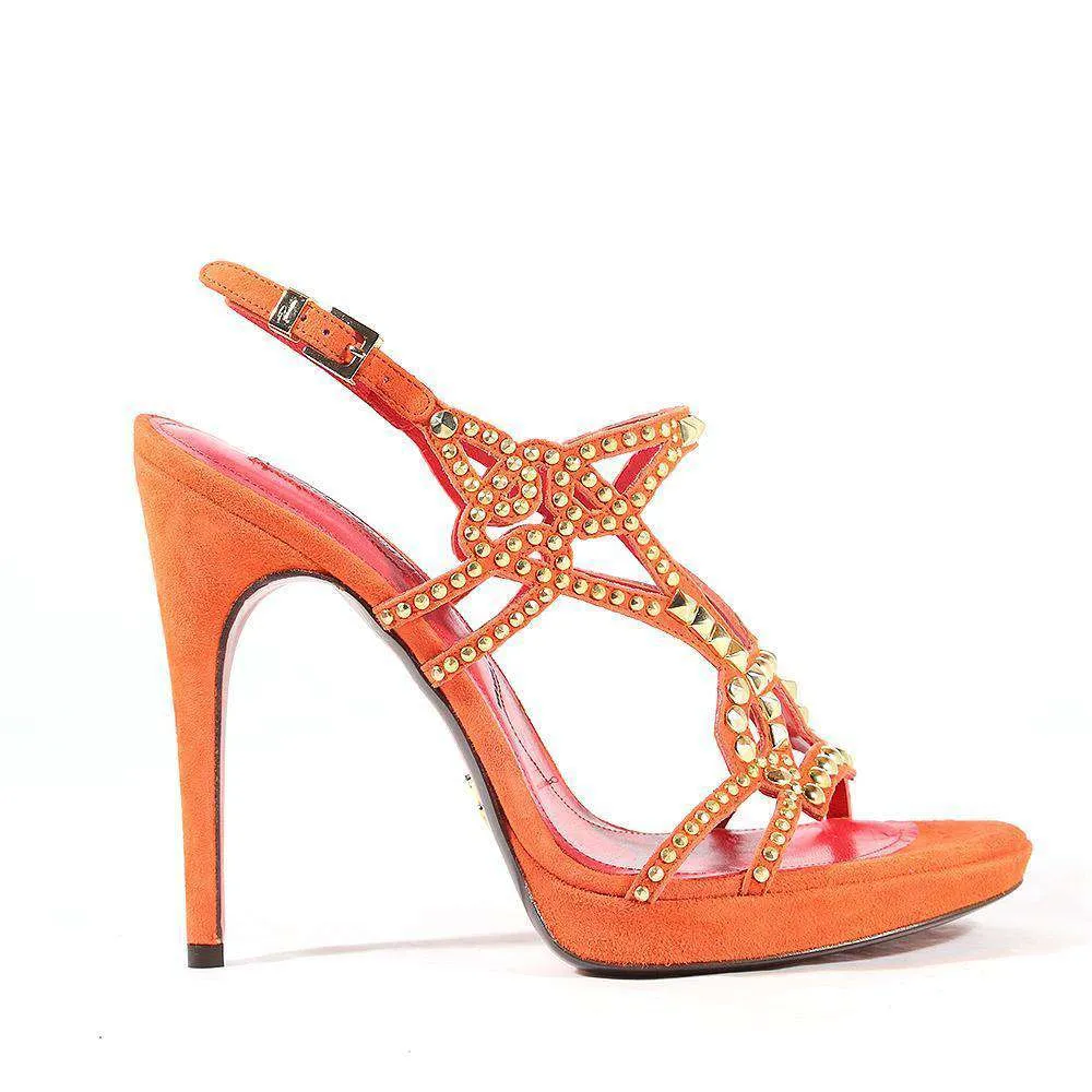 Cesare Paciotti Women's Designer Shoes Red High-Heel Platform Sandals (CPW549) Toddler Sandals