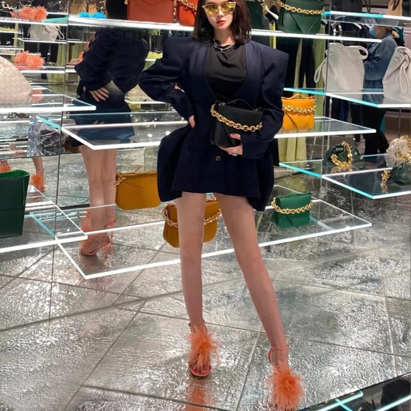 Amozae- Feather Flat Sandals Women Candy flip-flops Summer Fur Shoes Green Ladies Luxury Sandalias Party Wedding Shoes Bride Ozark Flip Flops