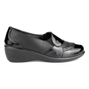 Womens Comfortable Shoe black Slip On Work Boots Made In Usa